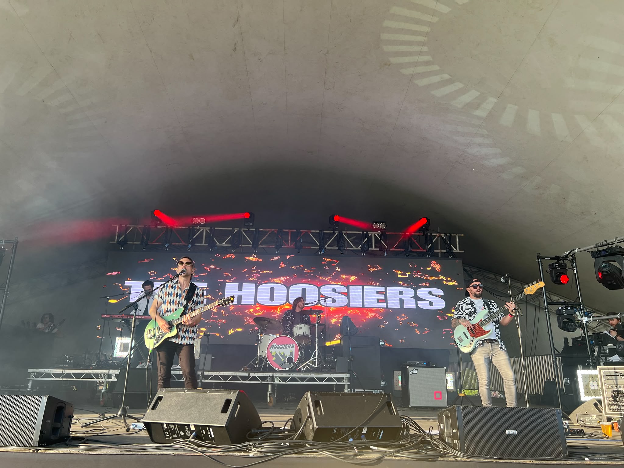 Live event production with stage, lighting and video